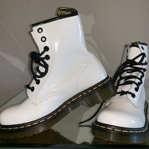 Dr. Martens White Boots